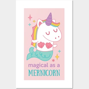 Magical Mernicorn Posters and Art